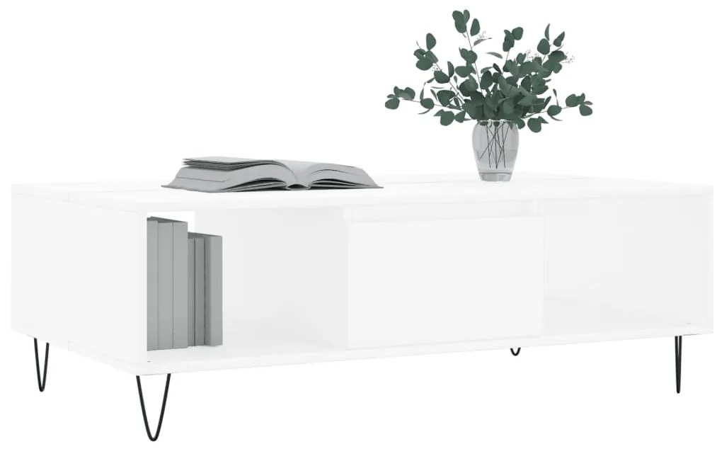 Mesa de centro 104x60x35 cm derivados de madeira branco