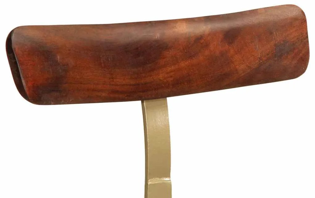 Bancos de bar 2 pcs 49x43x79 cm madeira de mangueira maciça
