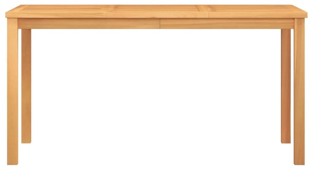 Conjunto de jantar para jardim 7 pcs madeira de teca maciça