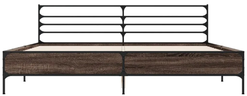 Estrutura de cama 180x200 cm derivados madeira/metal
