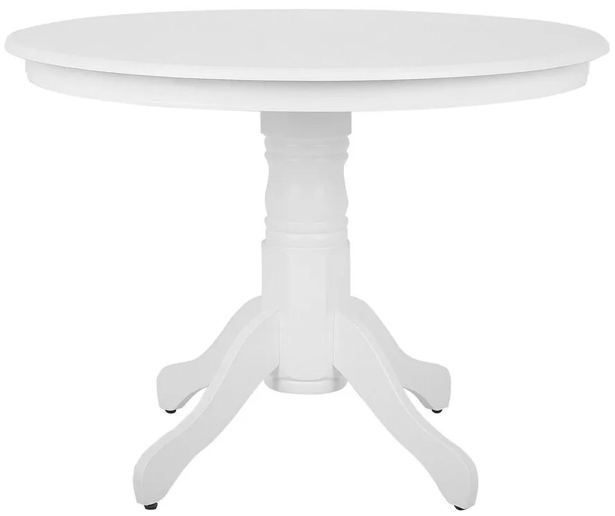 Mesa de jantar redonda branca ⌀ 100 cm AKRON Beliani