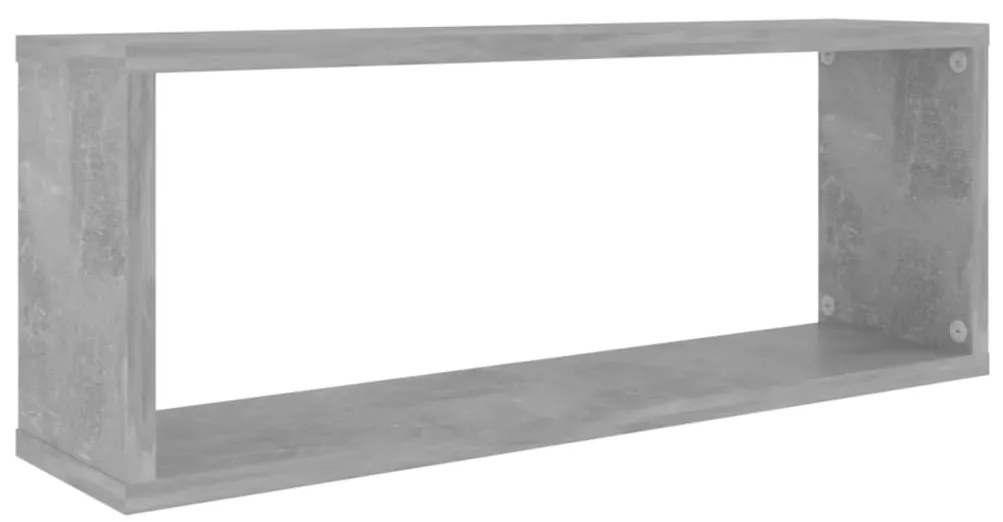 Prateleiras parede forma de cubo 6pcs 60x15x23 cm cinza cimento
