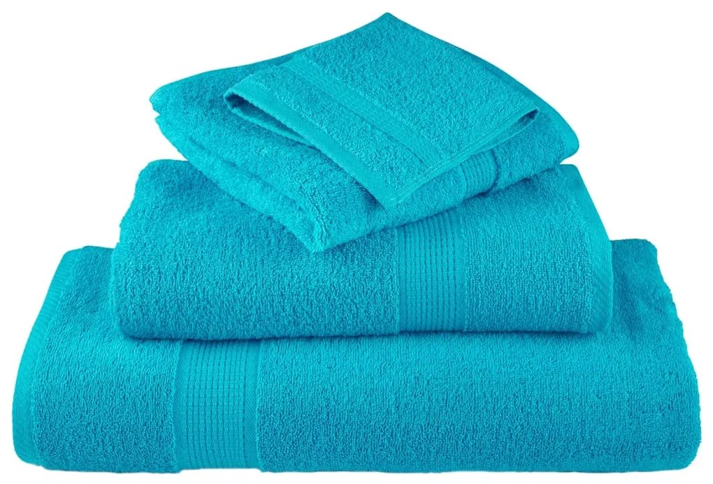 Toalhas de banho premium SOLUND 2pcs 70x140cm 600 gsm turquesa