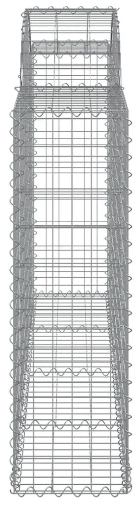 Cestos gabião arqueados 12 pcs 200x30x100/120 ferro galvanizado