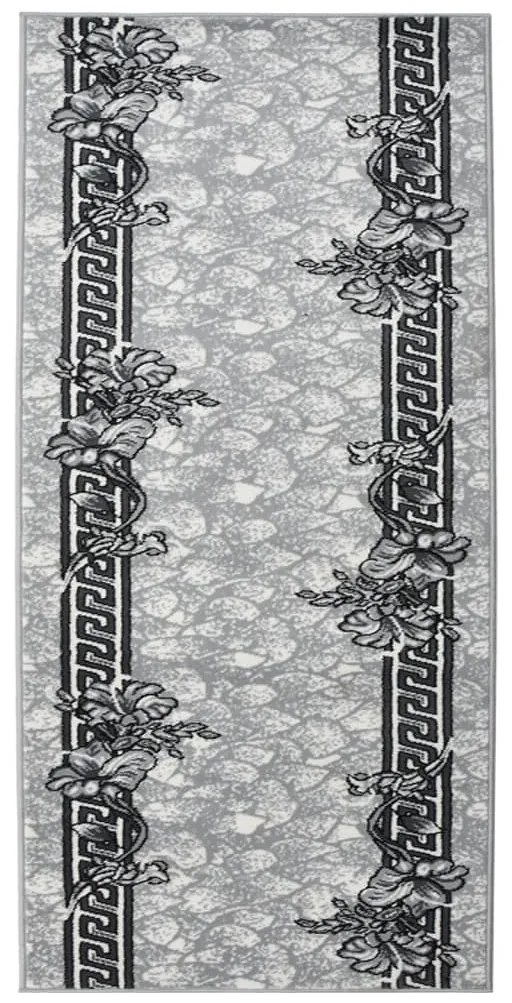 vidaXL Passadeira 100x200 cm polipropileno cinzento