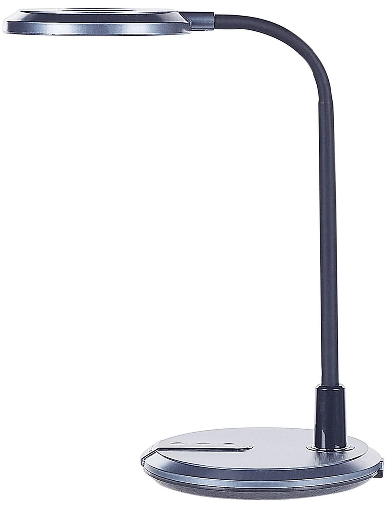 Candeeiro de mesa LED preto e prateado COLUMBA Beliani