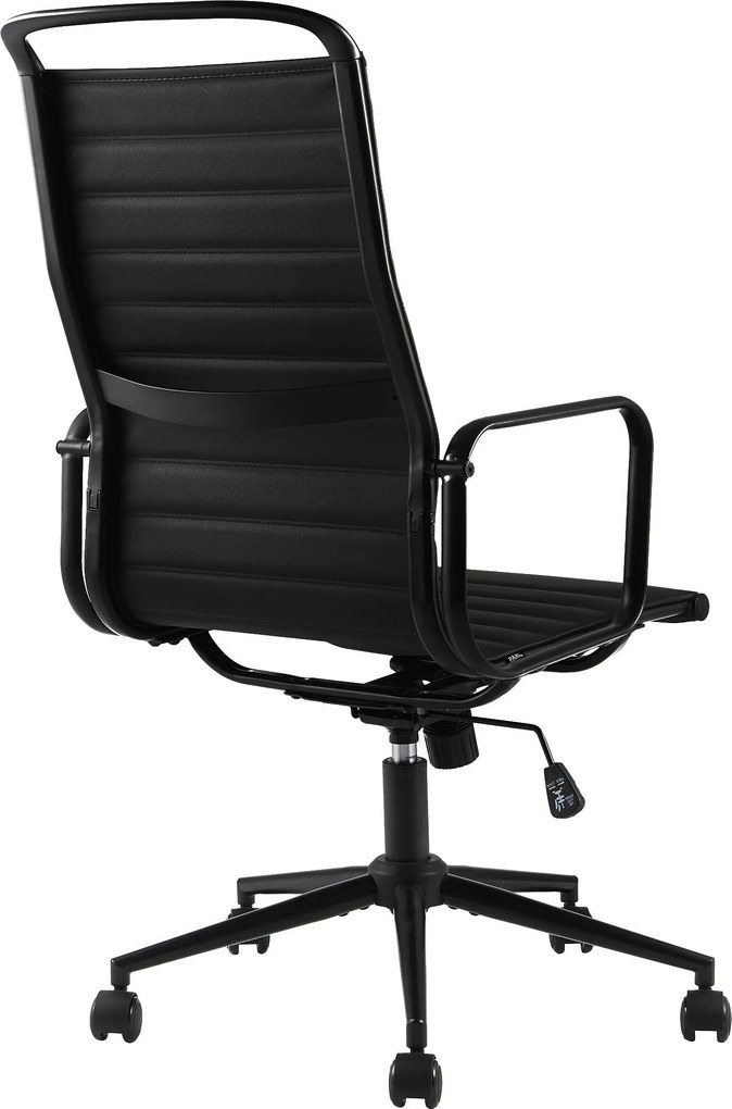 Cadeira de Escritório Couro Sintético Preto