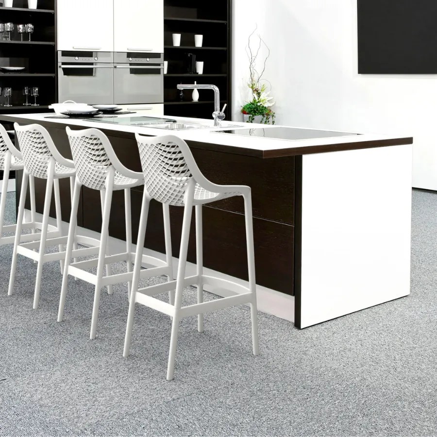 Banco de bar Air (1 UNIDADE) 45 x 105 x 53 cm Branco