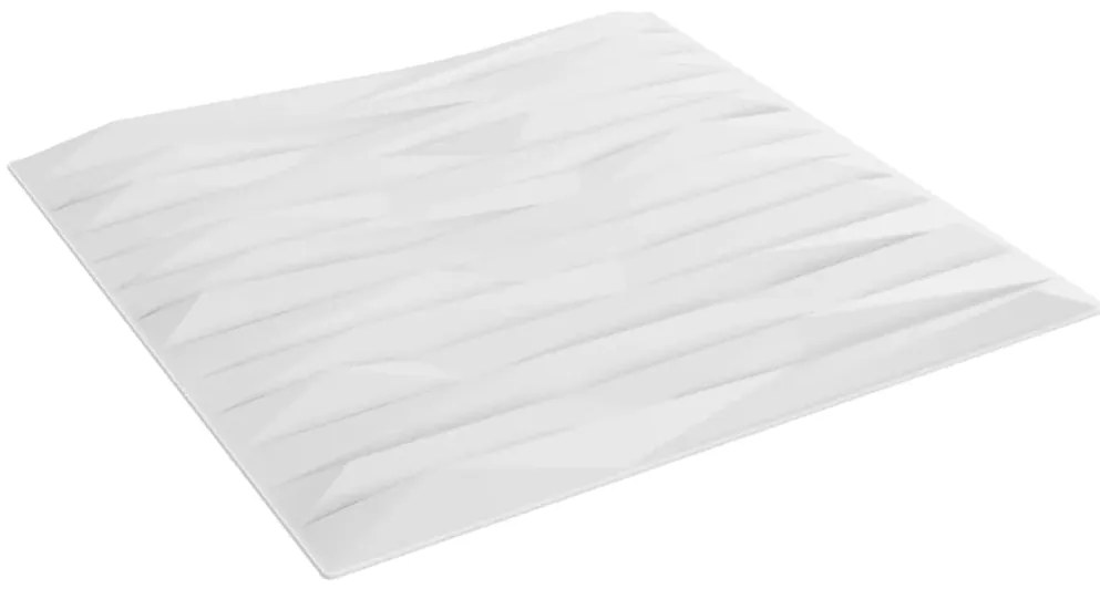 Painéis de parede 12 pcs 50x50 cm 3m² XPS pedra branco
