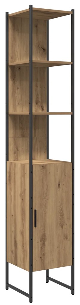 Conjunto de Móveis para Casa de Banho 4 Peças Carvalho Artesanal Madei