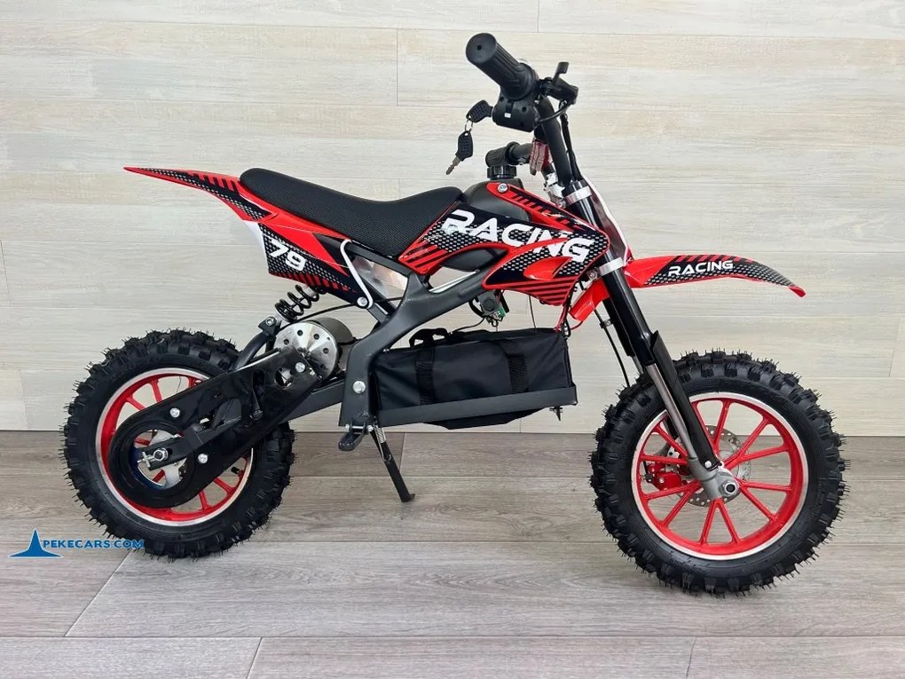 Mota elétrica para crianças 6 a 14 anos Dirk 36V 800W Vermelha
