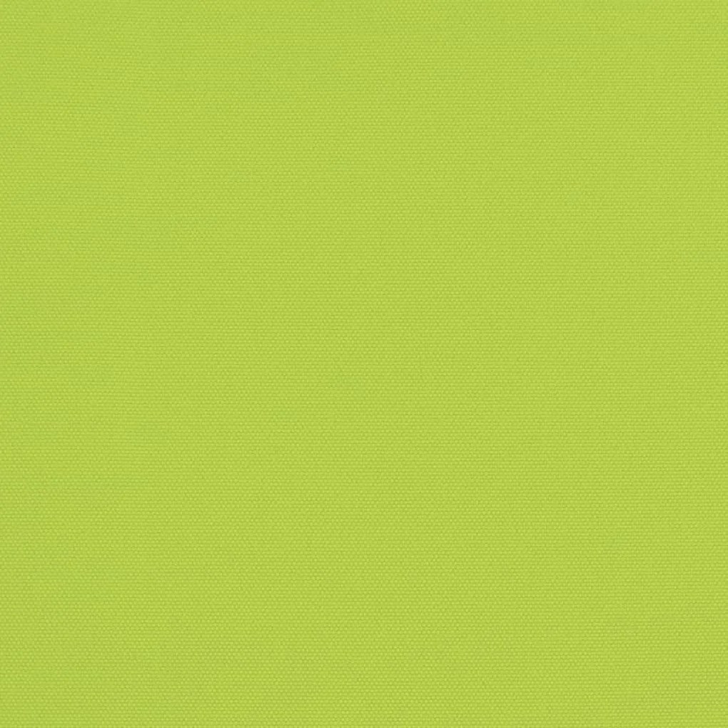 Guarda-sol de montar na parede com luzes LED 290 cm verde-maçã