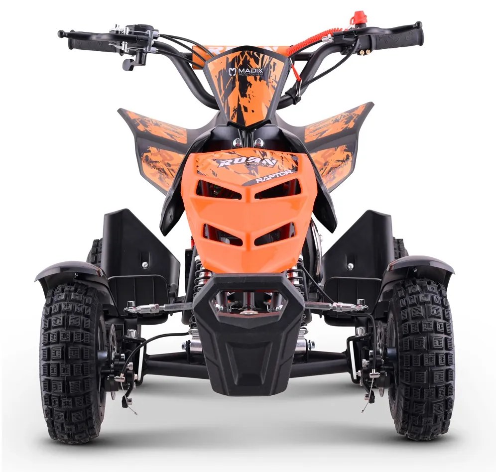 Mini moto 4 gasolina para crianças 49cc Raptor R4 Laranja