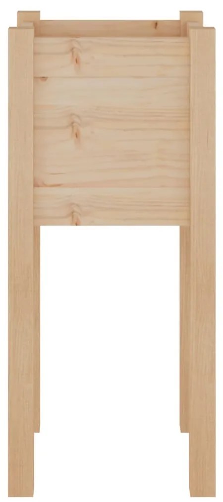 Vasos/floreiras de jardim 2 pcs 31x31x70 cm pinho maciço