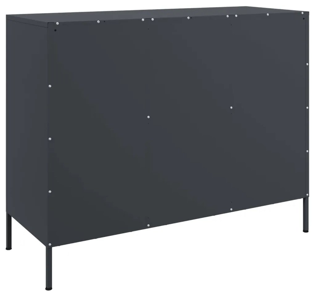 Aparador 100,5x39x79 cm aço antracite