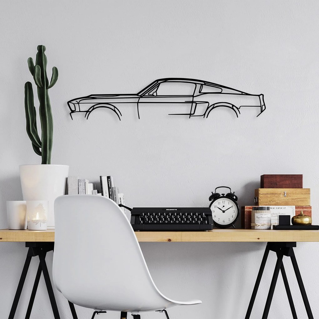 Acessório Decorativo de Parede Model-610 – Preto – 70 x 15 cm