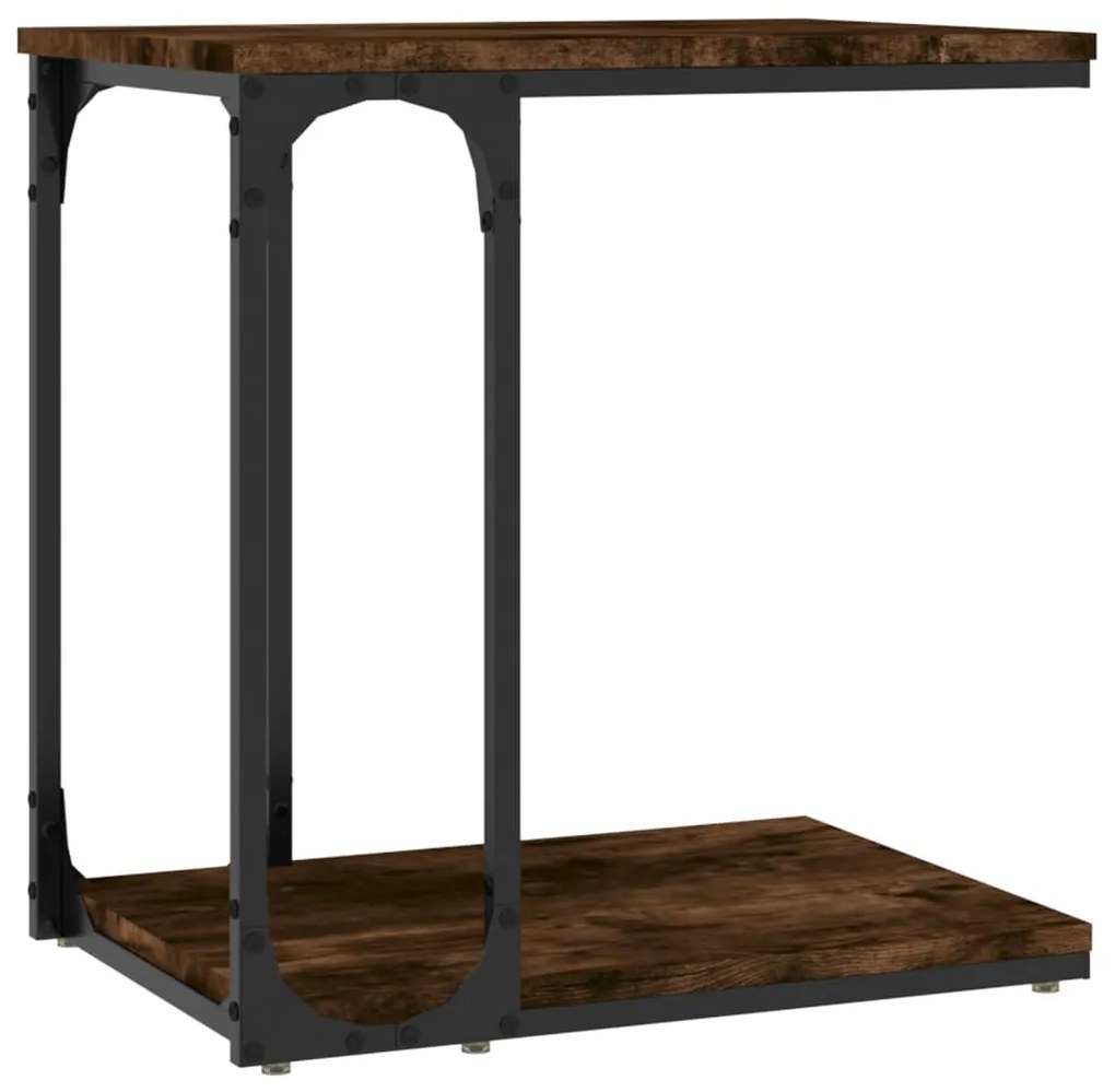 Mesa de apoio 50x35x52 cm derivados de madeira carvalho fumado