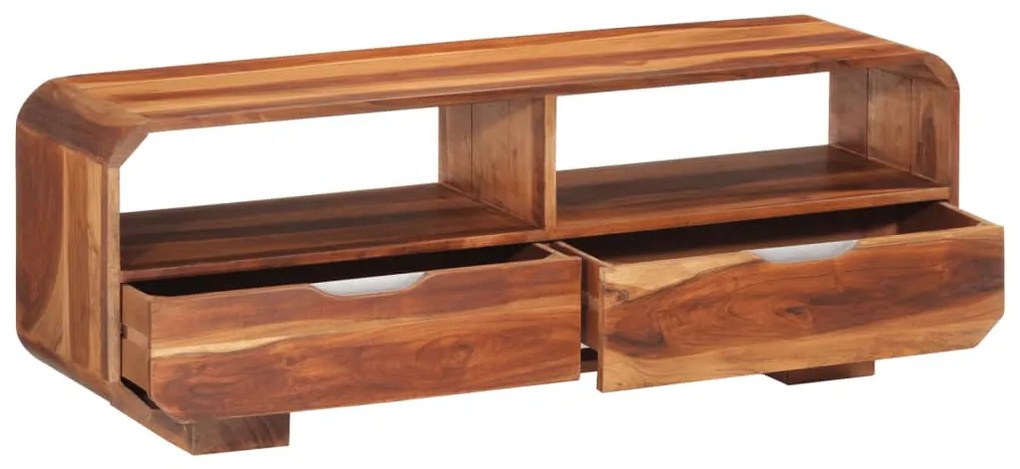Móvel de TV 110x30x40 cm madeira de acácia maciça