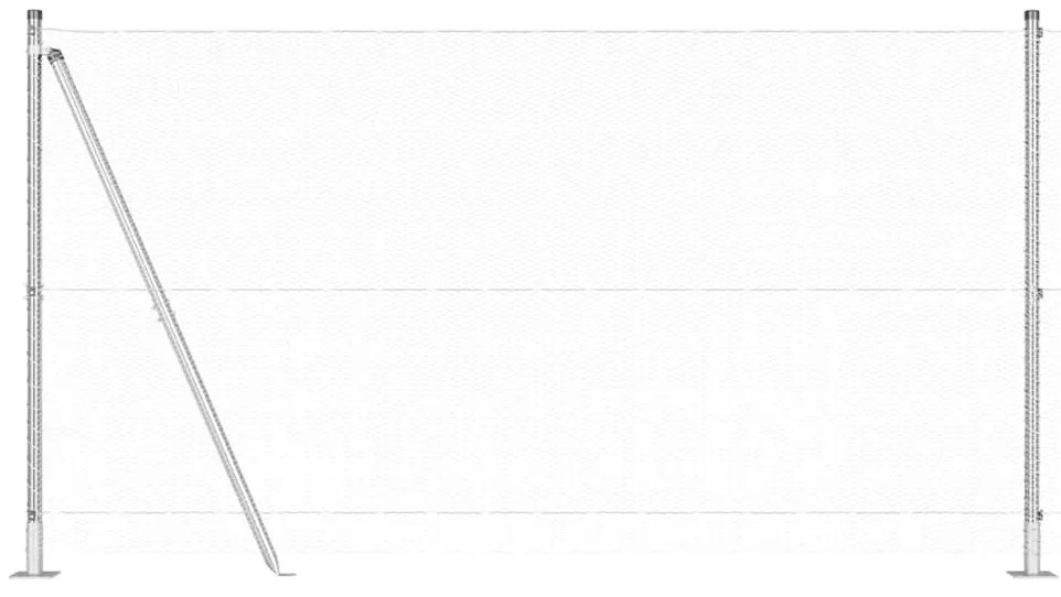 Cerca Hexagonal vidaXL 1.2x50 m Aço Galvanizado