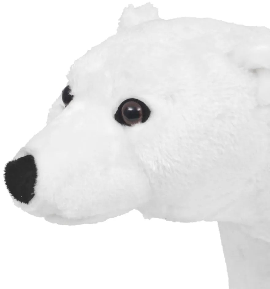 Brinquedo de montar urso polar peluche branco XXL