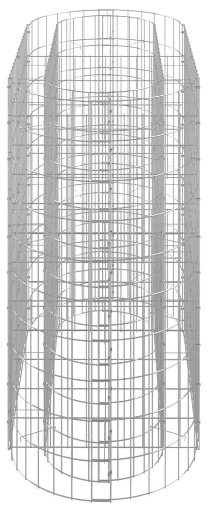 Canteiro elevado/cesto gabião 120x50x100 cm ferro galvanizado