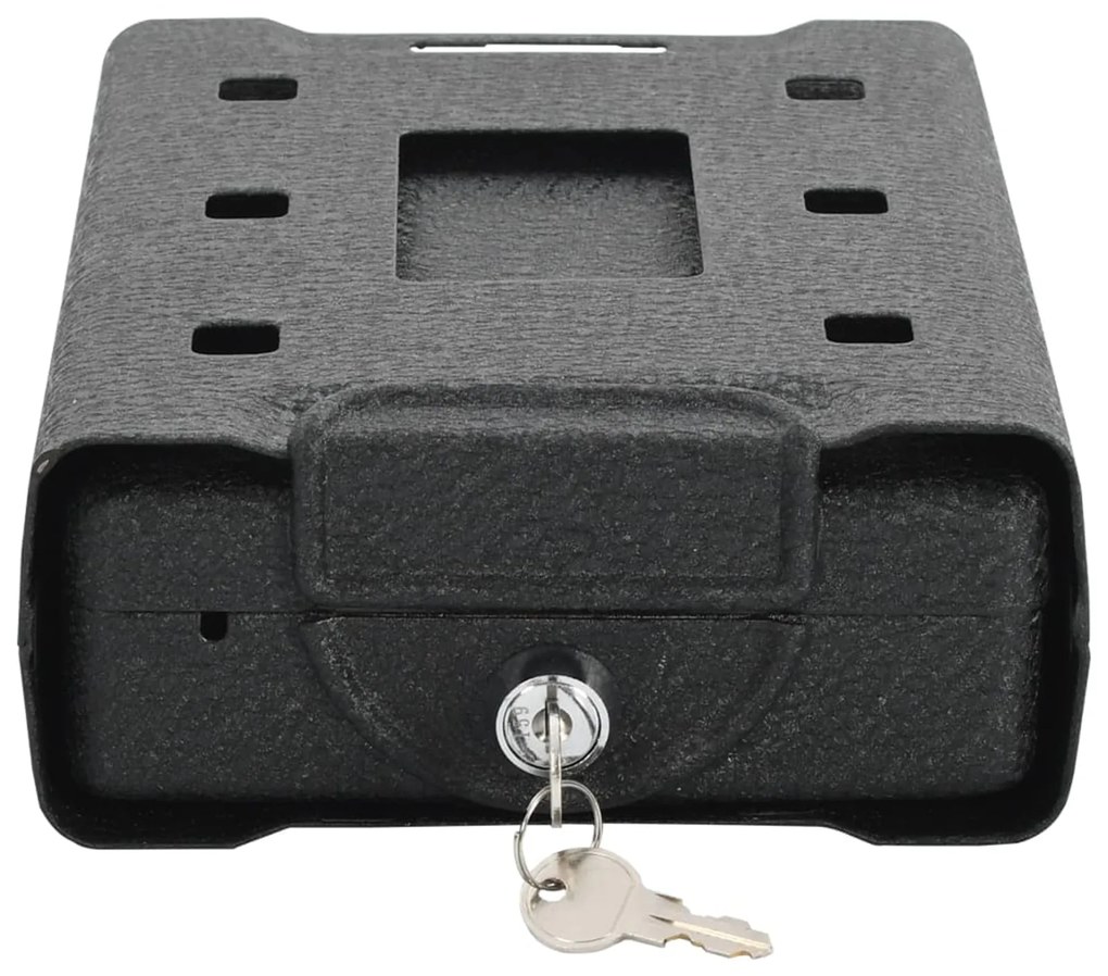 Cofre de Segurança Preto Metal Pequeno Fechaduras