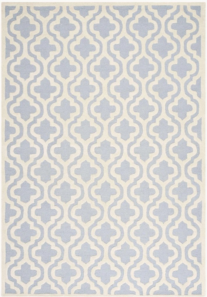 Tapete de lã artesanal de pelo curto Lola