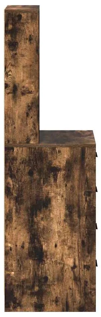 Highboard Carvalho Fumado 40x41x135 cm Madeira de Engenharia