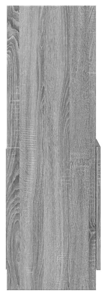 Armário alto 92x33x100 cm derivados de madeira cinzento sonoma