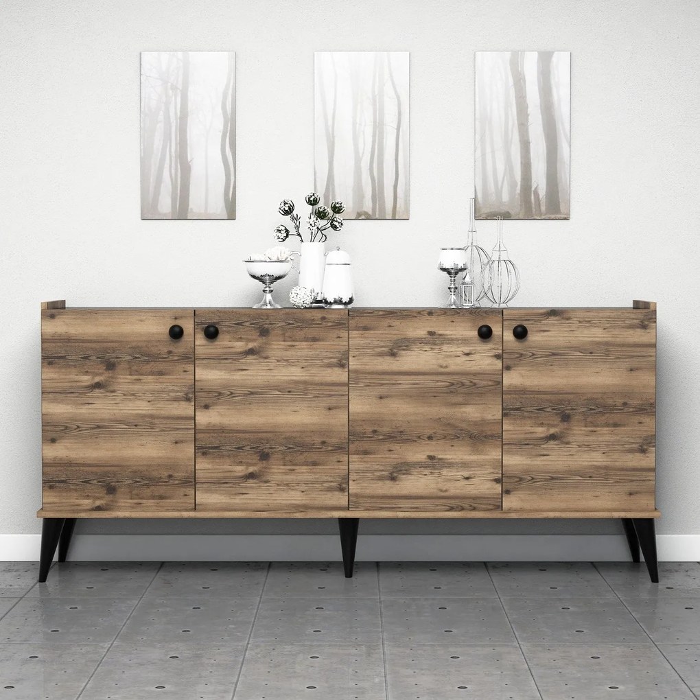 Console Lidya – Walnut – 182 cm x 82,5 cm x 41 cm