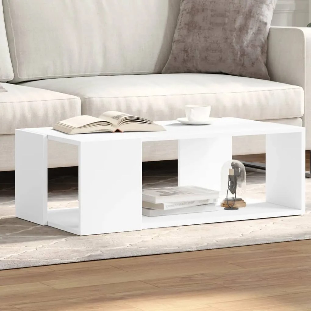 Mesa de centro 89,5x48x30 cm derivados de madeira branco