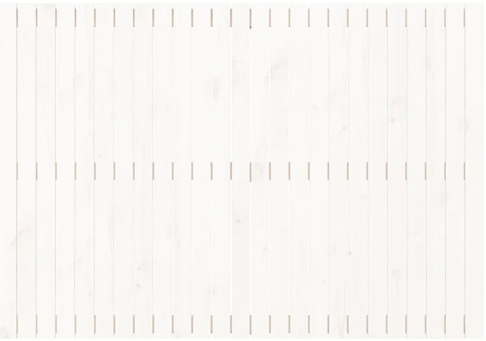 Cabeceira de parede 159,5x3x110 cm madeira pinho maciça branco