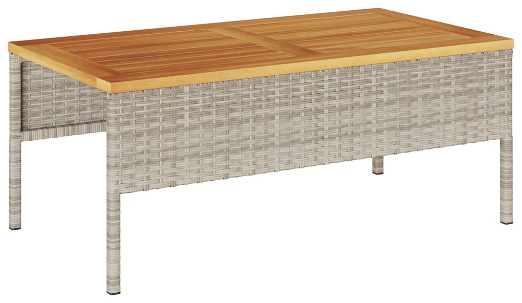 Conjunto de Sofás para Exterior Cinza claro e cinza escuro