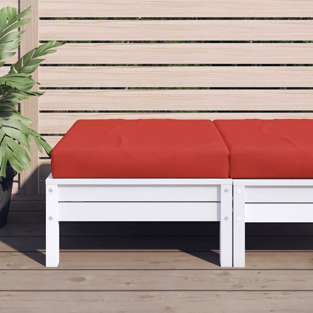 vidaXL Almofadão p/ móveis de paletes 60x60x9,5cm tecido oxford vermelho