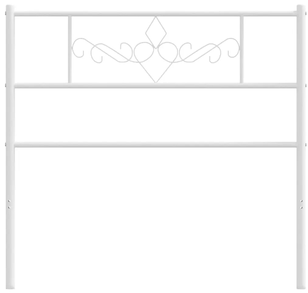 Cabeceira de cama 75 cm metal branco