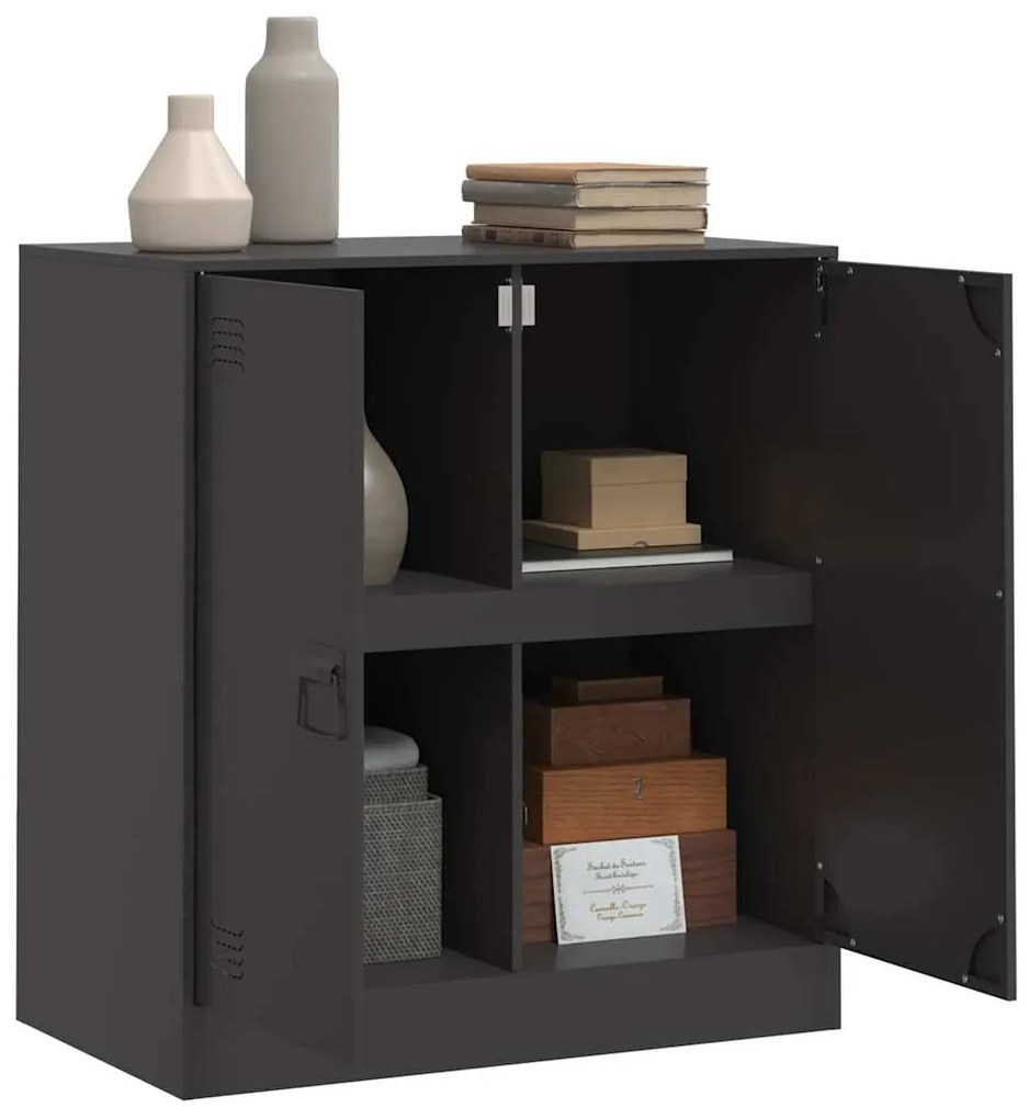 Aparador 67x39x73 cm aço preto