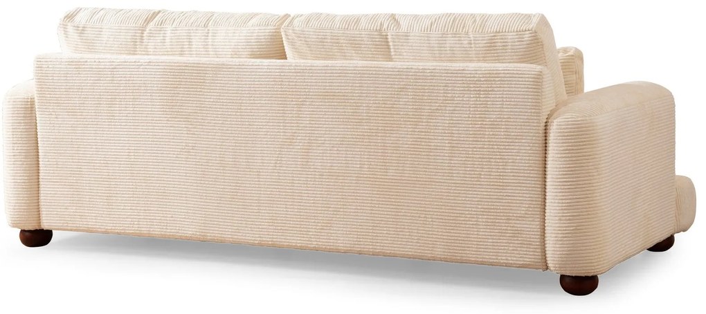 Sofá de 3 Lugares River – Bege – 230 cm x 105 cm x 90 cm