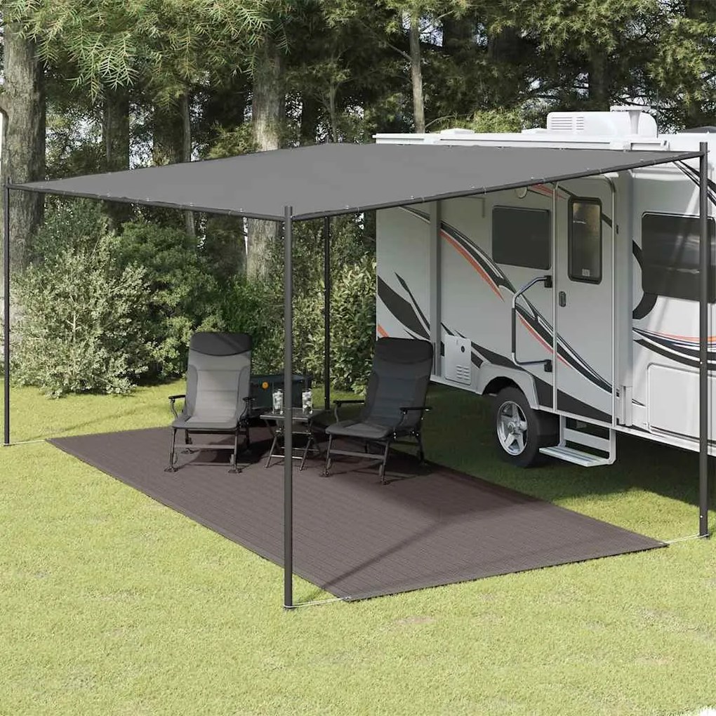 vidaXL Tapete de campismo para tenda 250x600 cm antracite