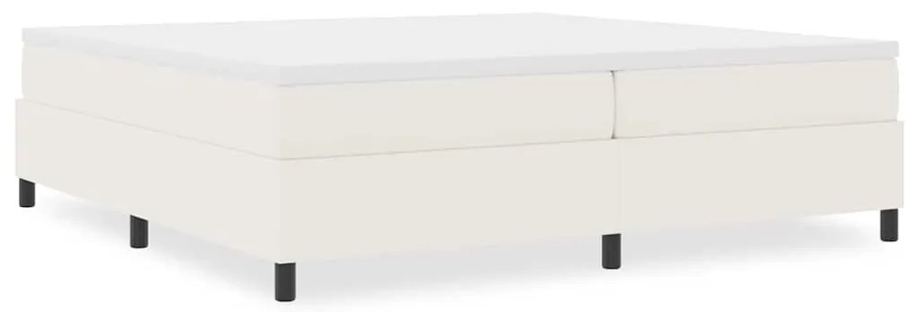 Cama Box de Primavera vidaXL Creme 200x200 cm Tecido de Corduroy