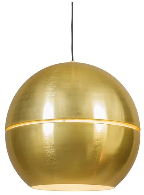 Candeeiro de suspensão Art Déco dourado 50 cm - SLICE Art Deco,Design,Moderno,Retro