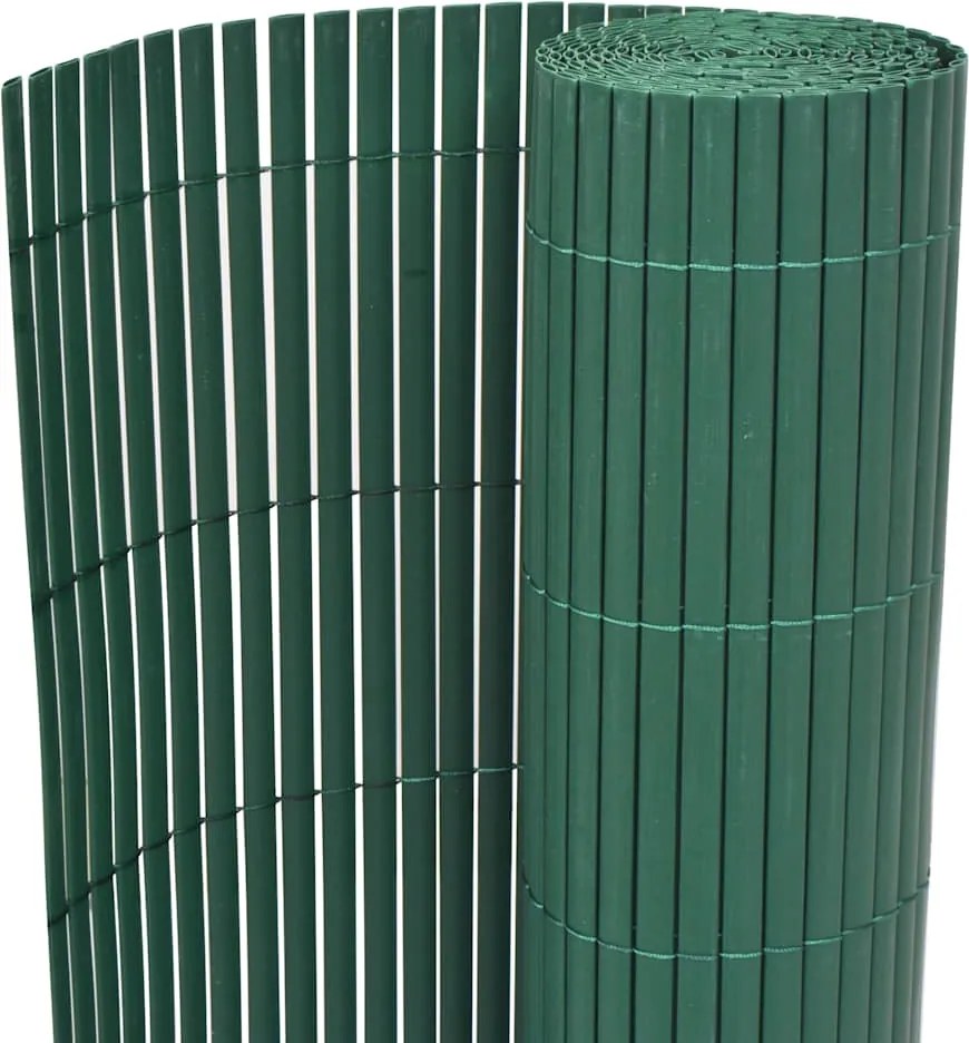 vidaXL Cerca para Jardim Verde 150 x 500 cm PVC
