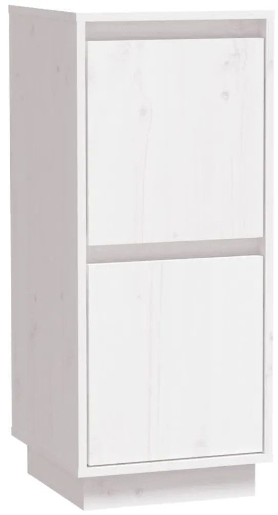 Aparadores 2 pcs 31,5x34x75 cm madeira de pinho maciça branco