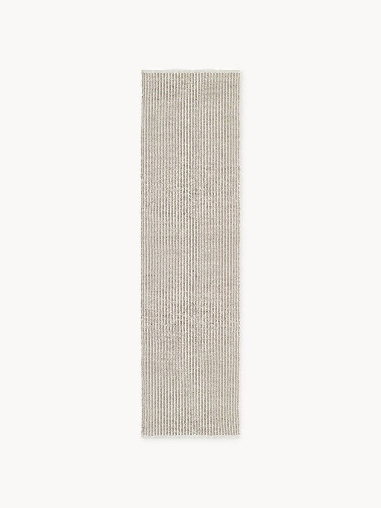 Passadeira artesanal às riscas para interior e exterior Turner