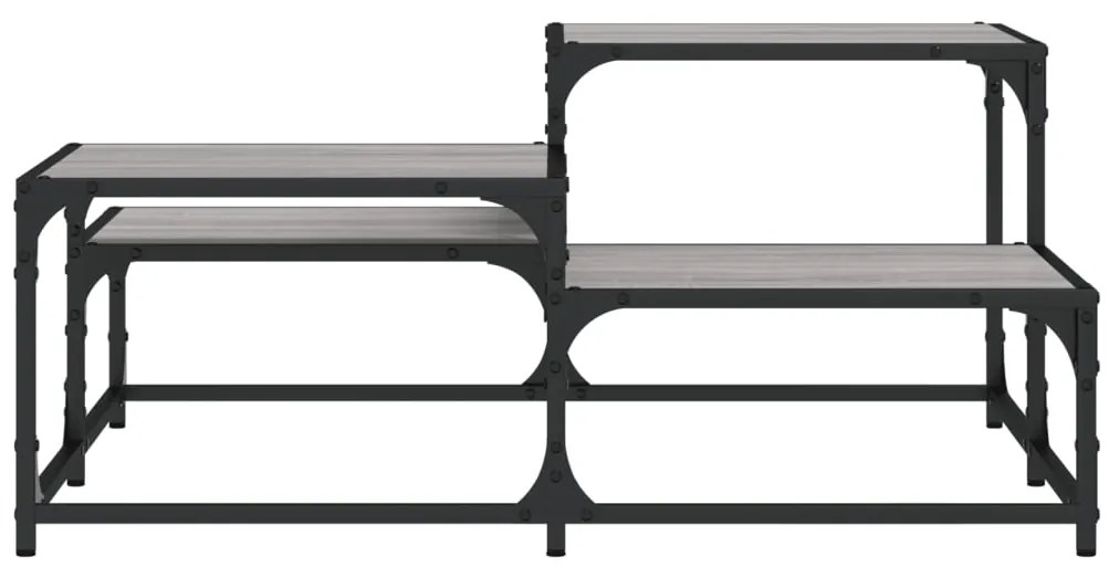 Mesa de centro 87,5x87,5x40cm derivados de madeira cinza sonoma