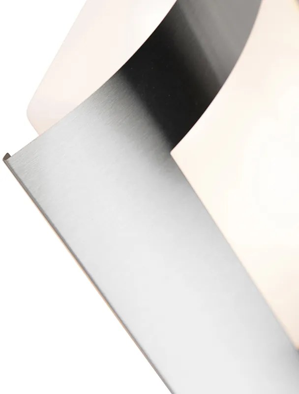 Candeeiro de parede exterior em aço IP44 sensor crepuscular - Emmerald Moderno