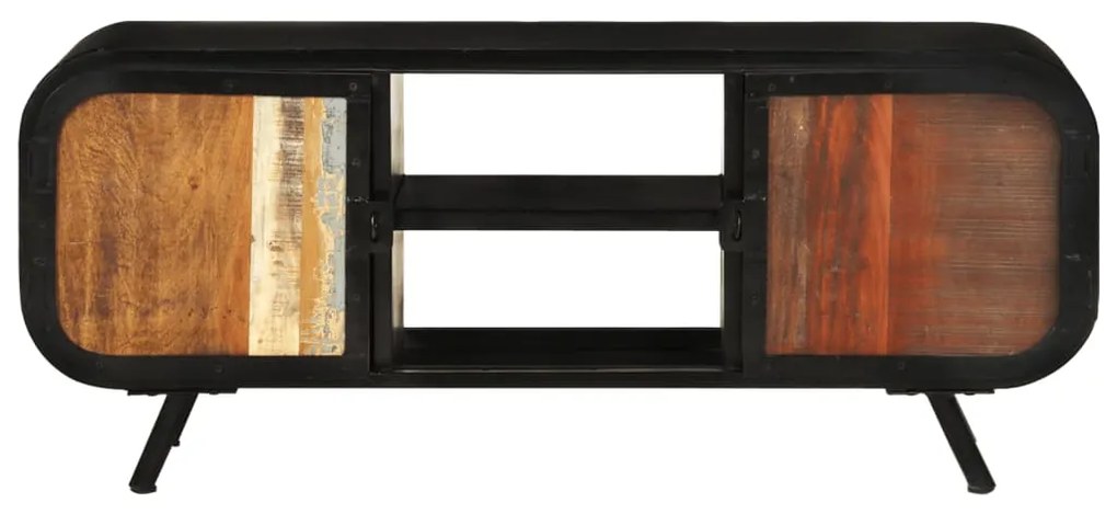 Móvel de TV 110x30x45 cm madeira recuperada maciça