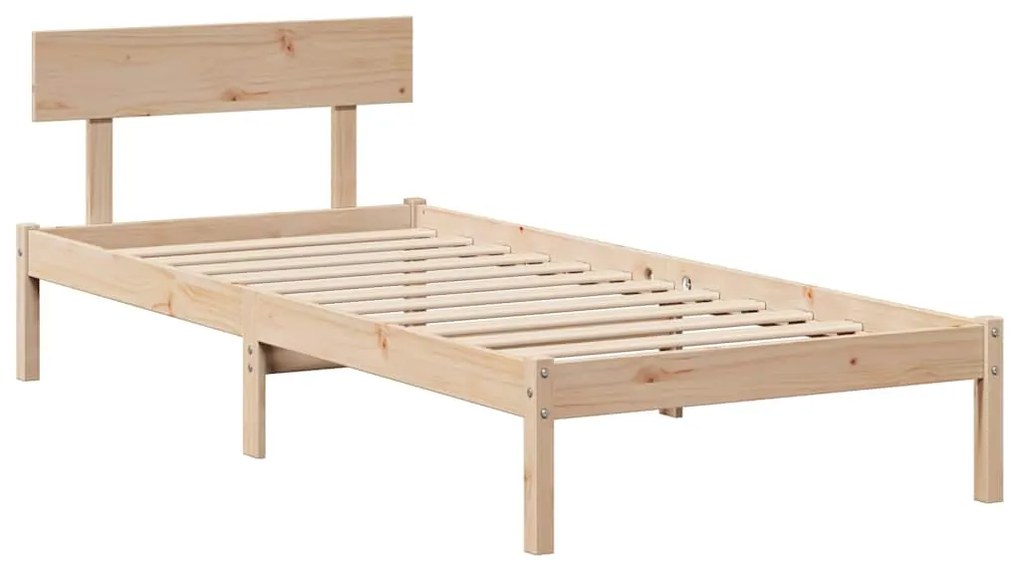 Cama sem colchão 90x200 cm madeira de pinho maciça