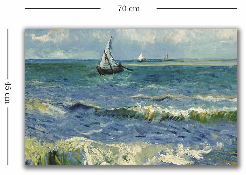 Pintura Decorativa em Tela 4570VANGOGH007 – Multicolor – 45 x 70 cm