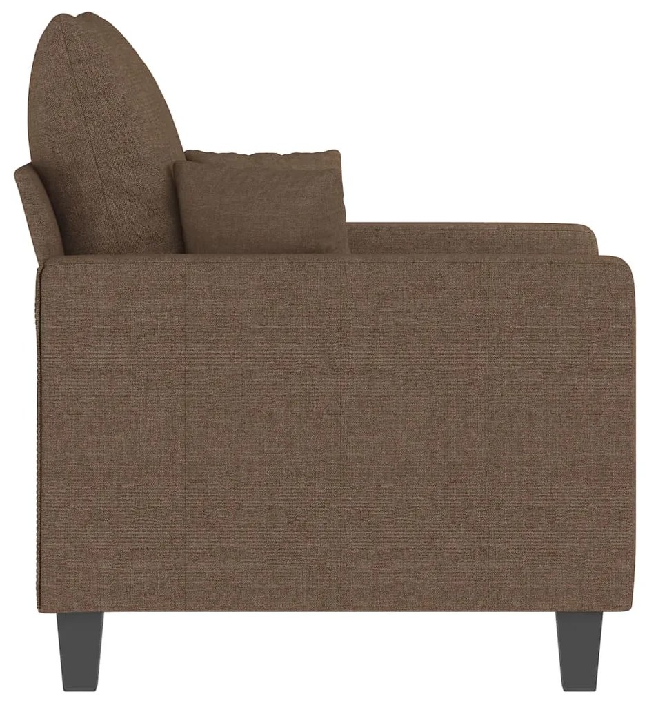 Poltrona 60 cm tecido castanho