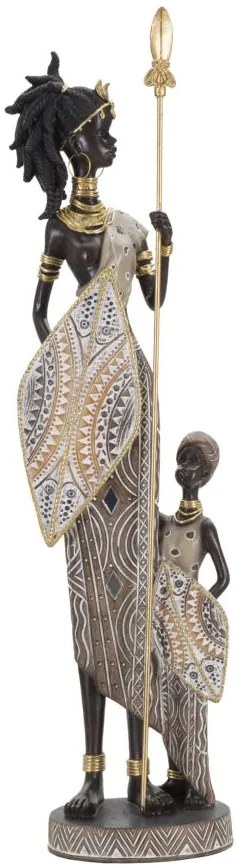 MASAI TRIBAL COM/FILHO 11,5X8,5X46 CM